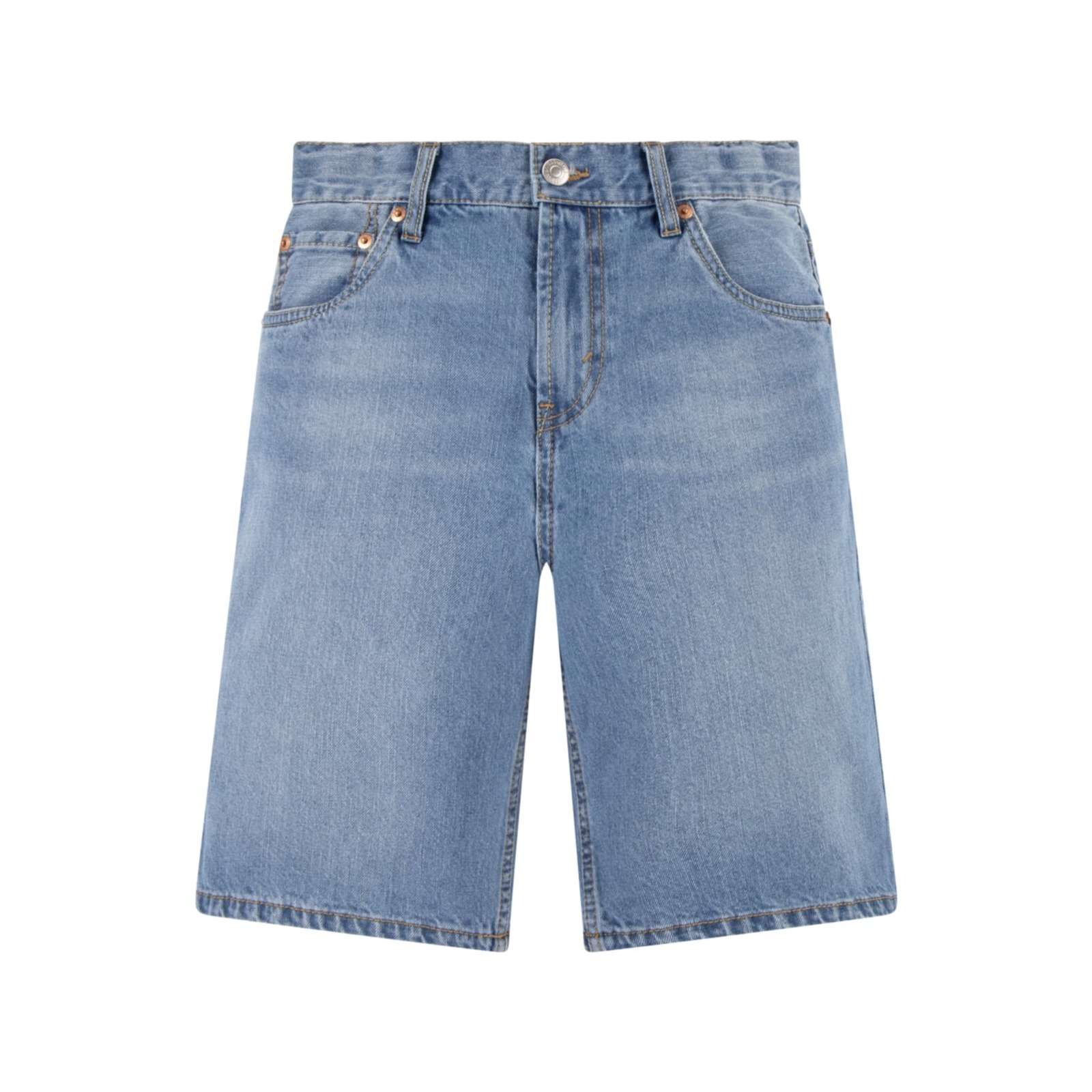 Levi's® Boys' Loose Fit Denim Shorts (Big Kid), Basil Sky