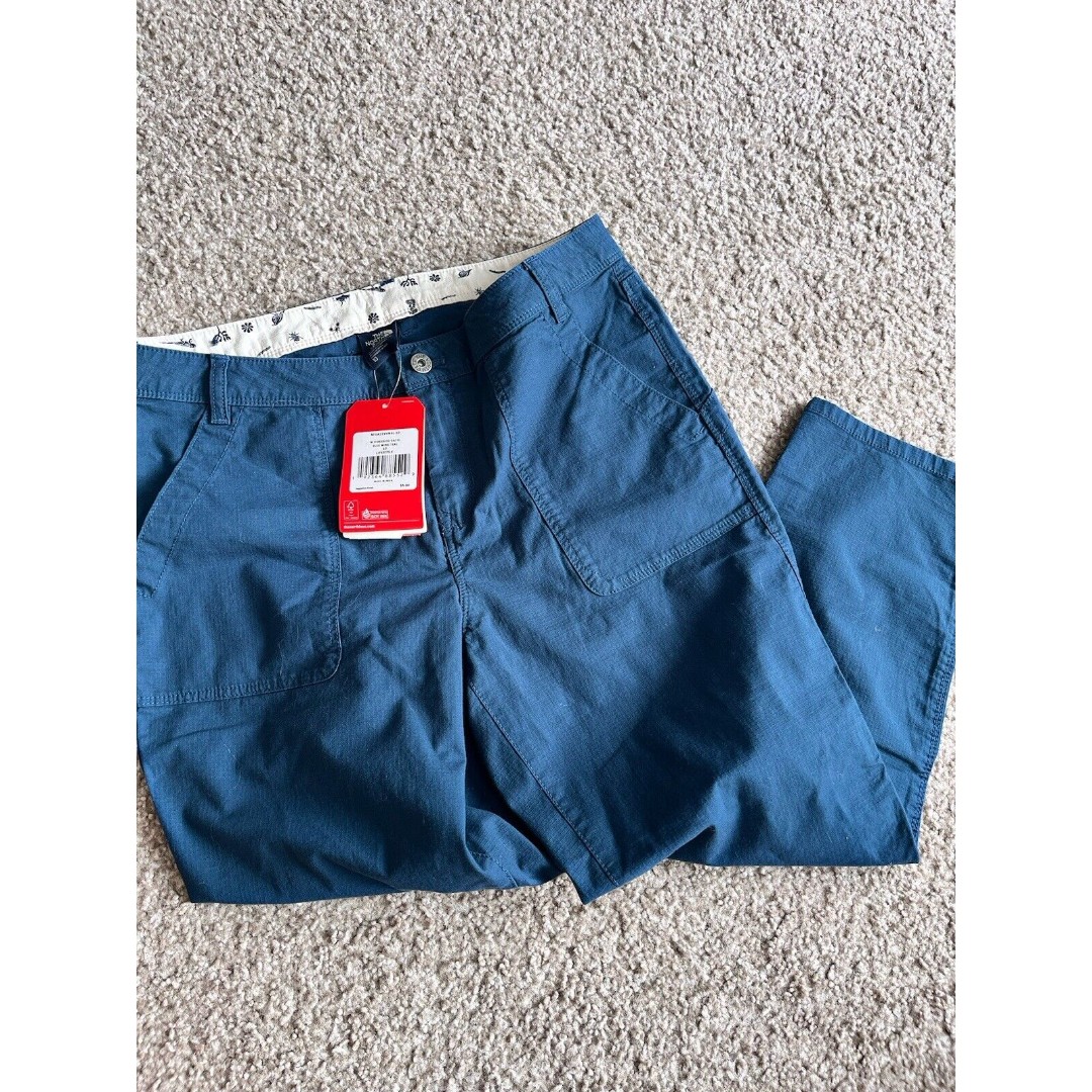 NWT The North Face Womens Ridgeside Capri Blue Wing Teal Size 10 Utility Hiking