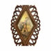 Vintage 1975 Burwood Wall Art Set – Rustic Farmhouse Diamond Frames (Set of 4)