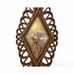 Vintage 1975 Burwood Wall Art Set – Rustic Farmhouse Diamond Frames (Set of 4)