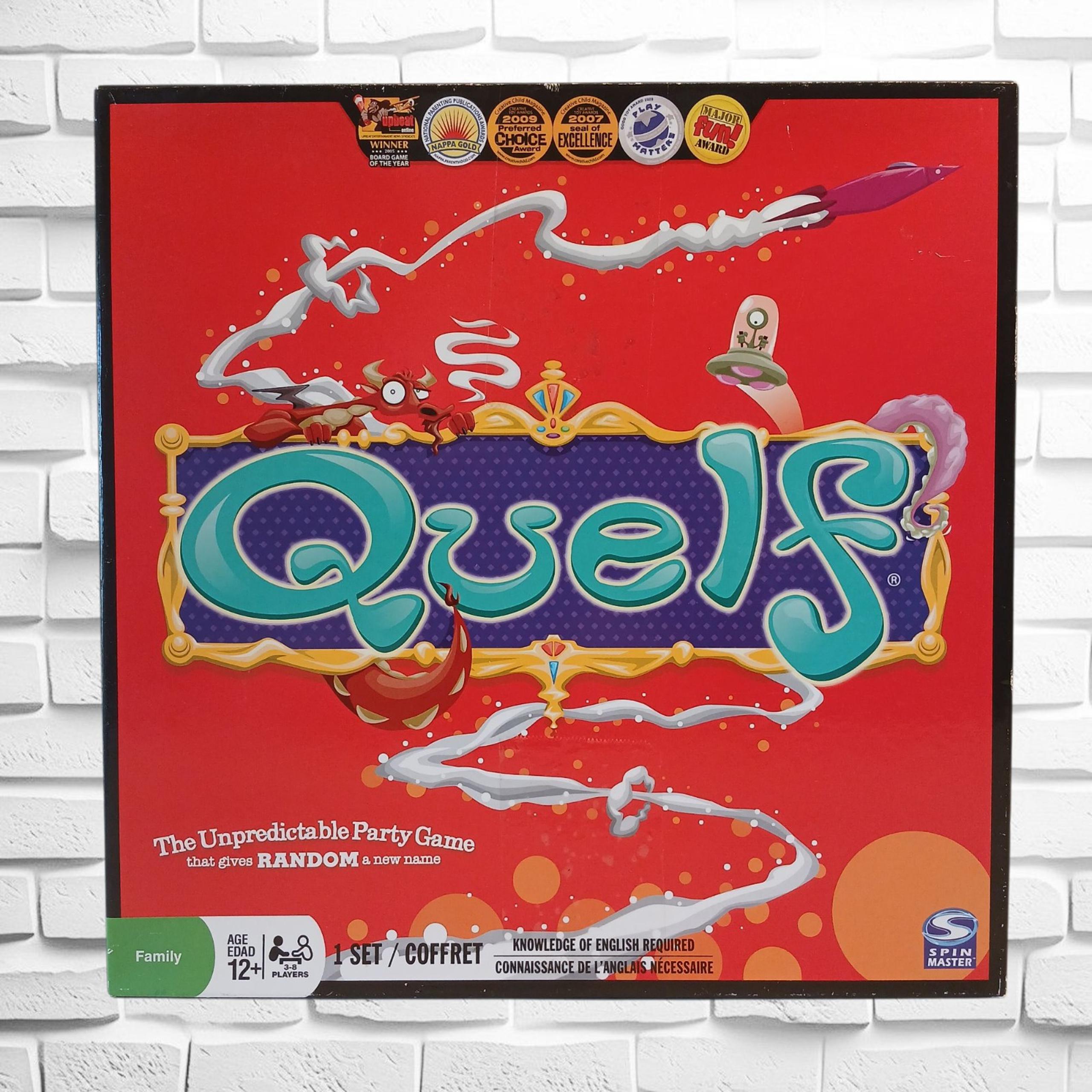 Quelf, Party Game by Spin Master 3-8 Players, Winner of Several Awards, Age 12+