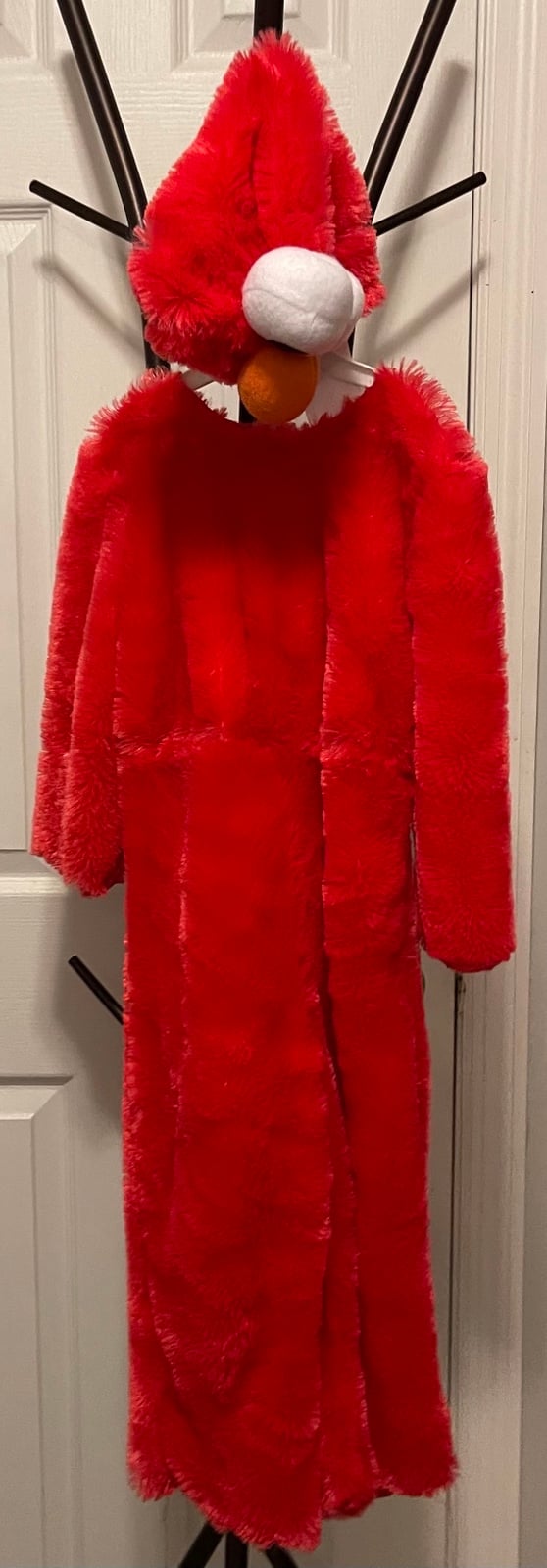 Sesame Street Furry Red Elmo Toddler Costume Jumpsuit Hat US Size Medium 3T-4T