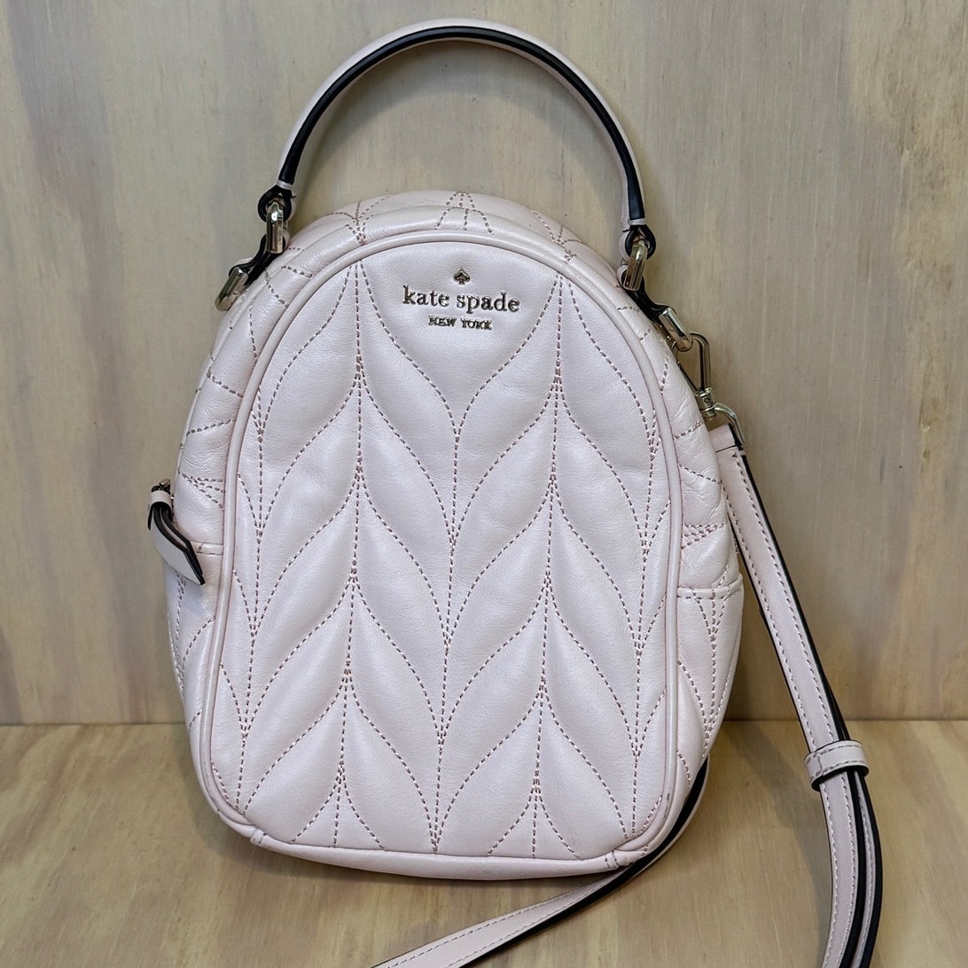 Kate Spade Briar Lane Quilted Mini Convertible Light Pink Backpack