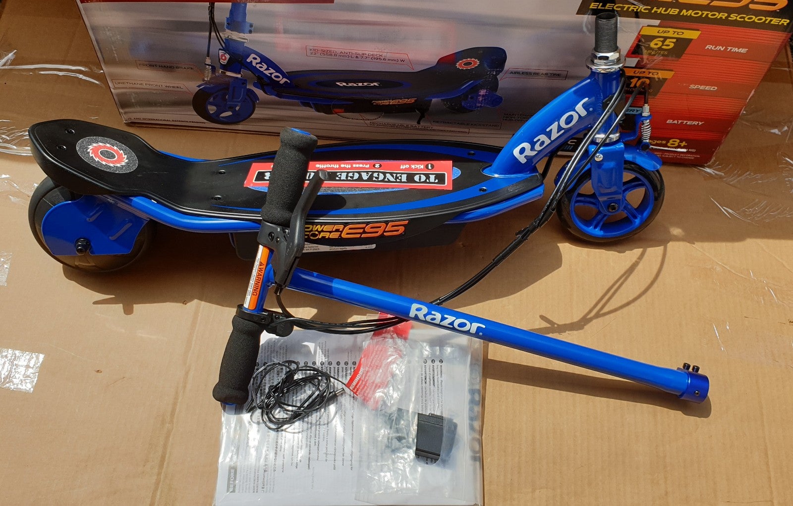 Razor Power Core E95 Electric shops Scooter - Blue