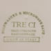 Vintage Salad/Desert Plates Tre Ci High Strenght Earthenware