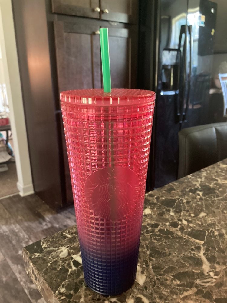 Starbucks New release Summer 2022 - ombree blue pink tumbler