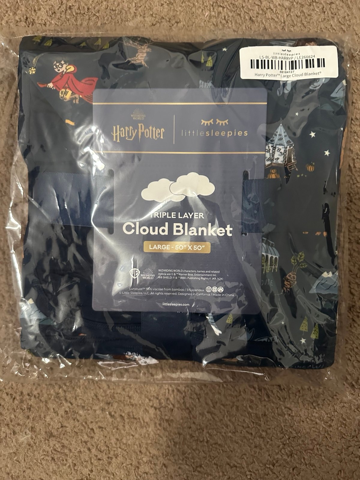 Little Sleepies Harry Potter Cloud Blanket