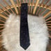 BVLGARI Navy Blue All-Over Logo Tie