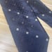 BVLGARI Navy Blue All-Over Logo Tie