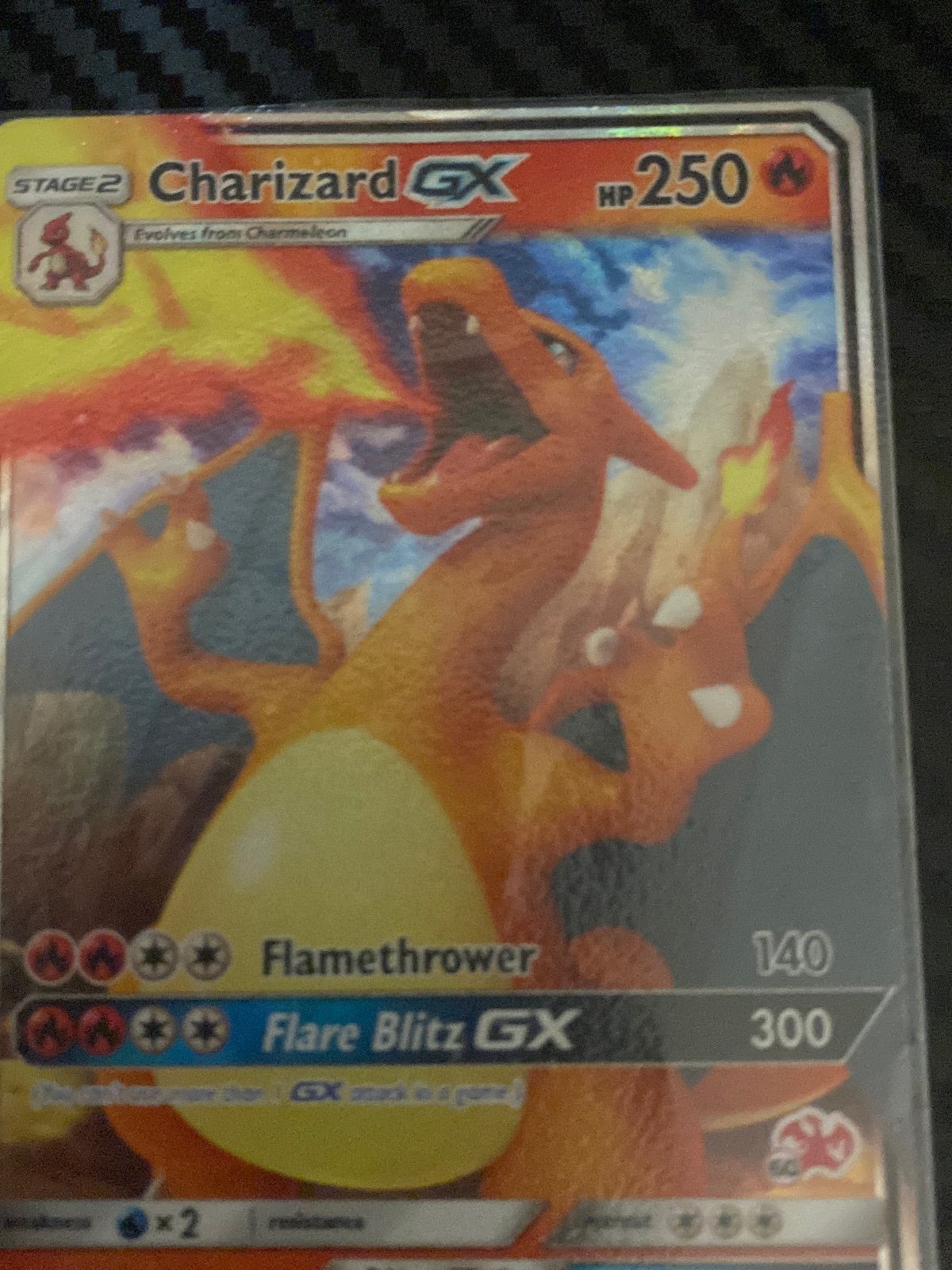 Pokemon Charizard GX 9/68 #60 Charizard Stamped