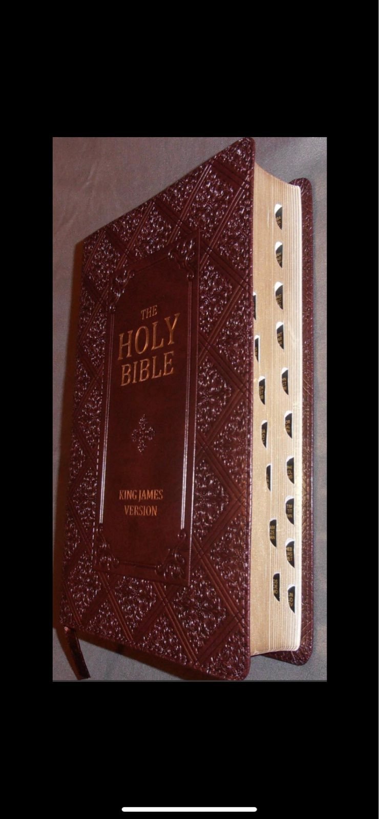 Holy bible thumb index