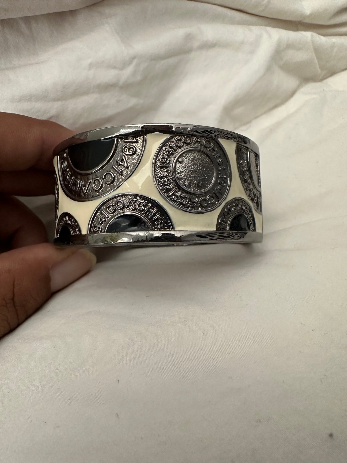 Coach Enameled Cuff Bracelet