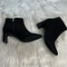 C Comfort Black Faux Suede Pointed Toe Booties