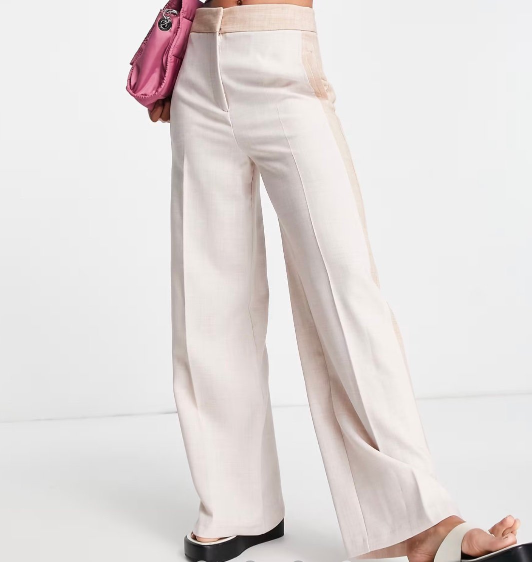 NEW! TOPSHOP Color Block Multi Trouser Retail - 86