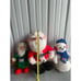Antique Vintage Pepsi Santa, Elf And Snowman Plush Animal Fair 24 Rare Good Con