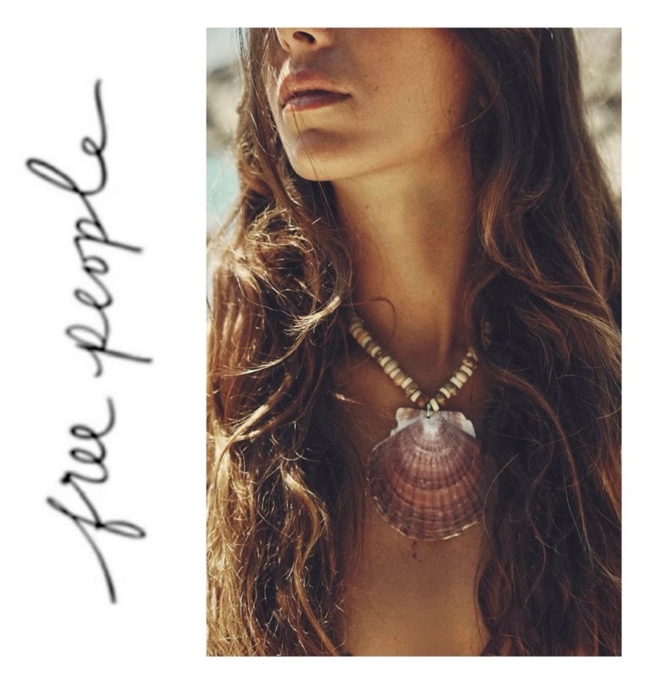 NWT Free People Love Letter To The Sea Necklace