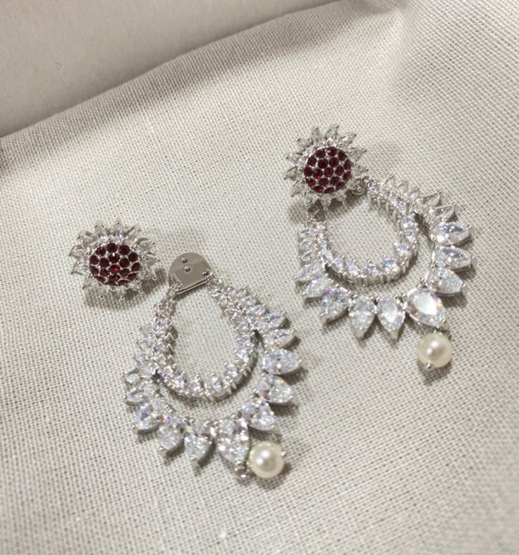 Atelier Swarovski botanical earrings