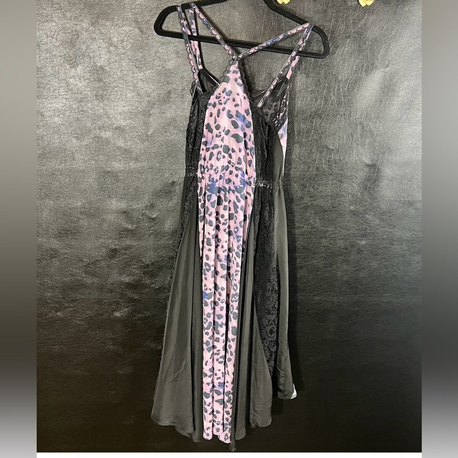 Koche Collective Purple Animal Print High Low Dress Size 34