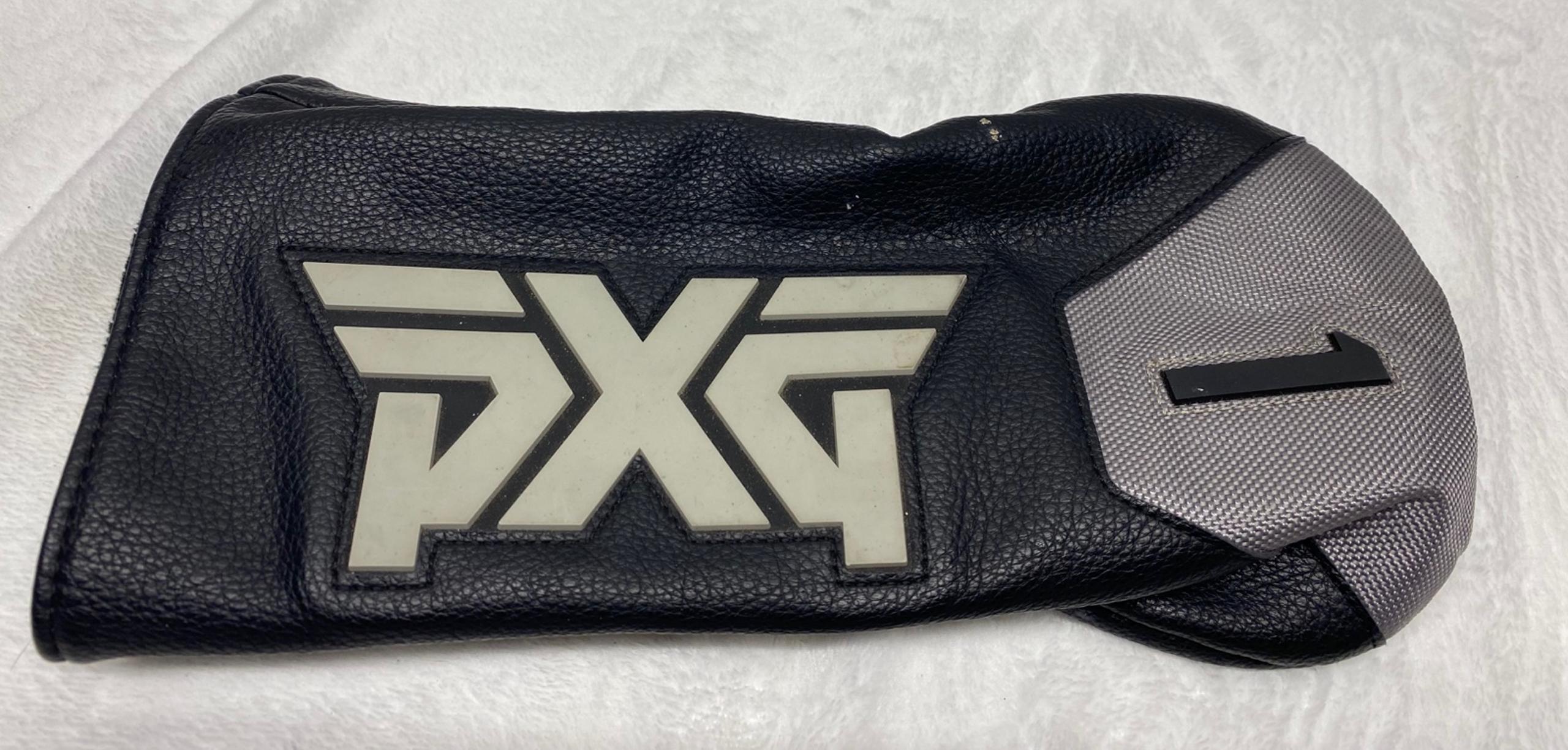 PXG Golf Mens Driver Head Cover black gray Good Pre Owned Condition