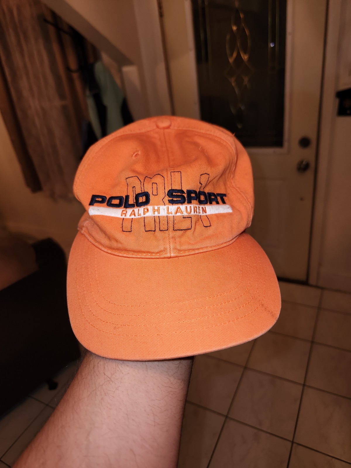 Vintage Polo Sport hat Orange