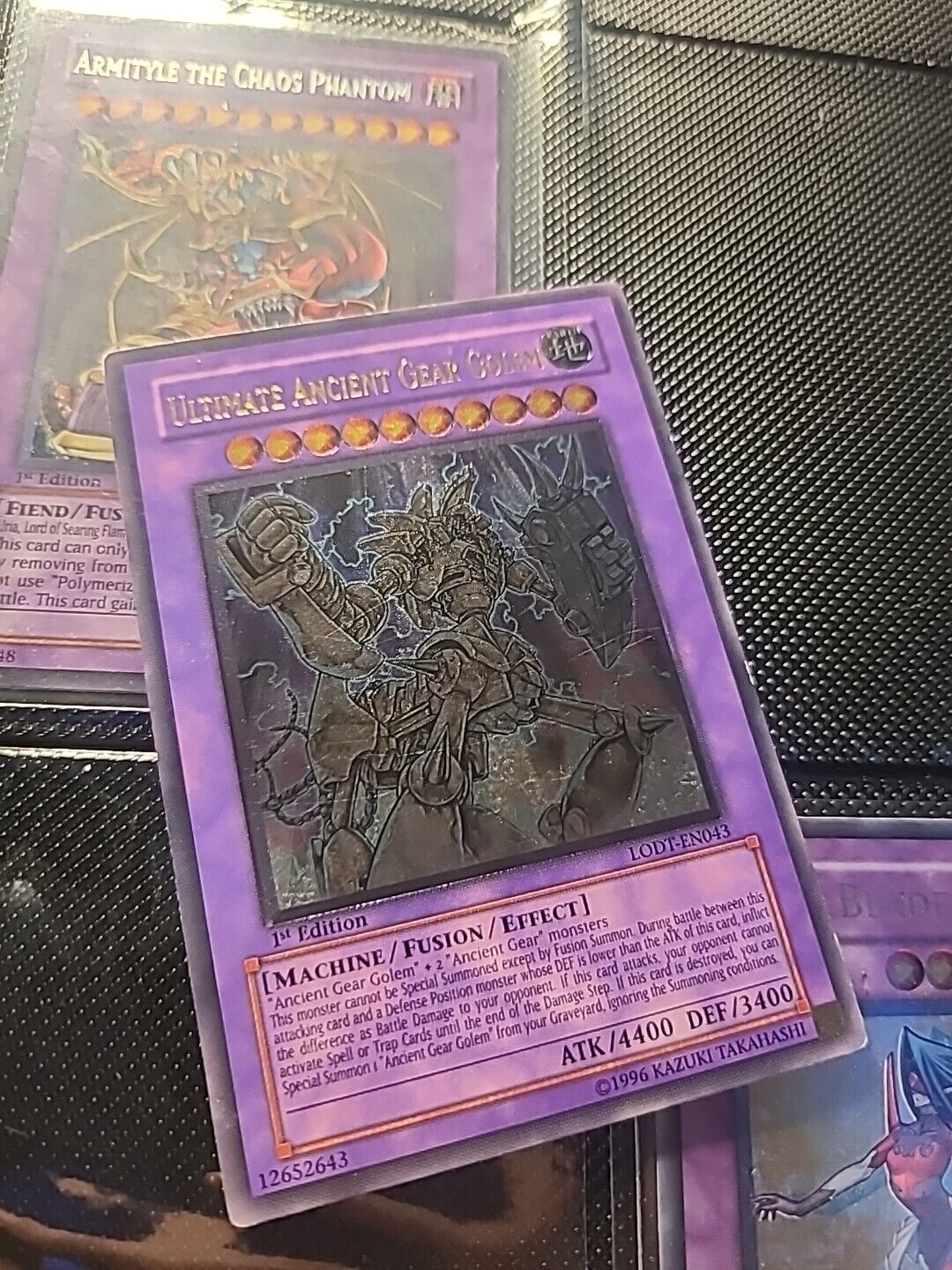 Yugioh Ultimate Ancient Gear Golem LODT-EN043 Ultimate Rare 1st Edition