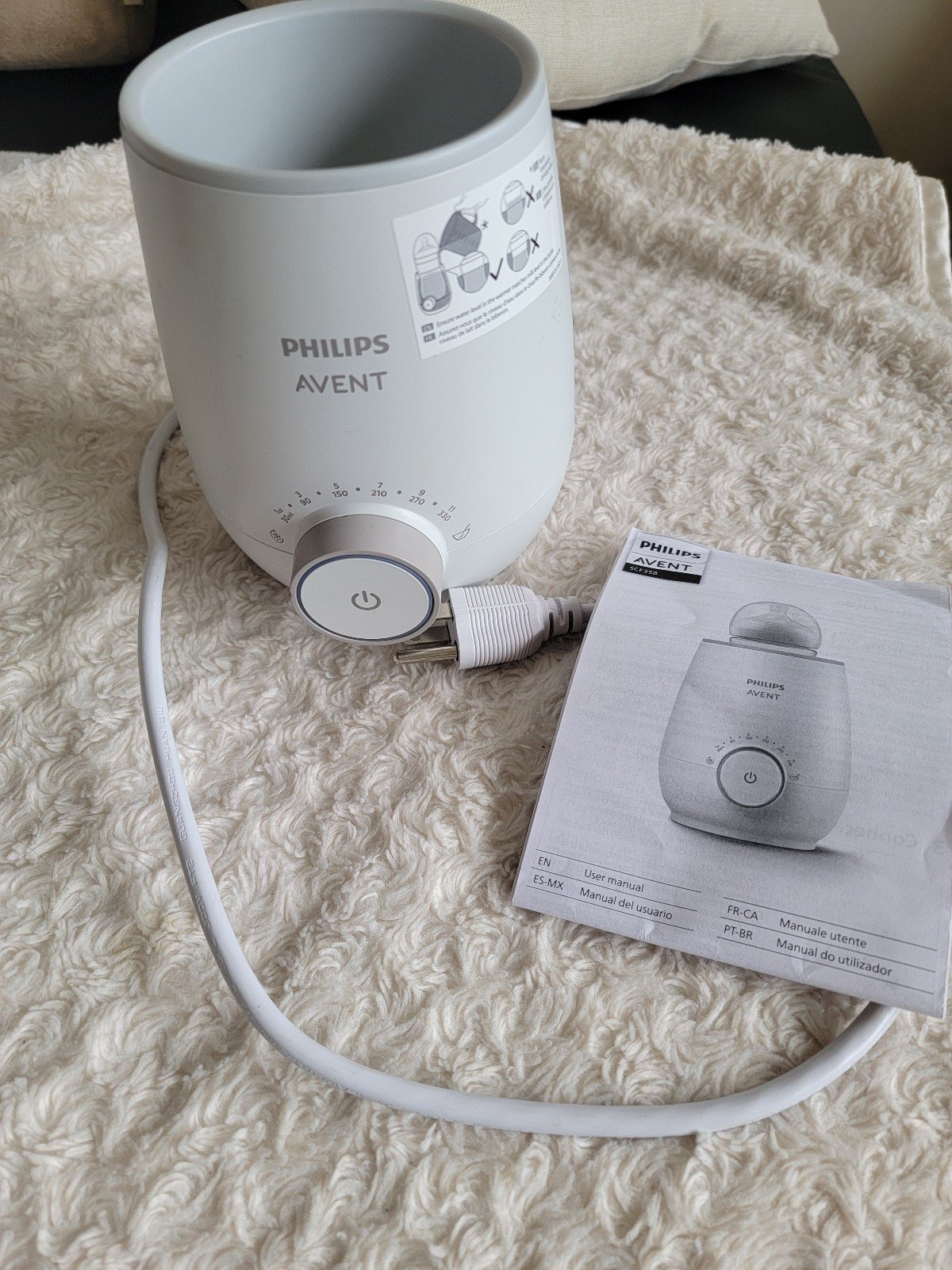 Philips AVENT Fast Baby Bottle Warmer w/ Smart Temperature Control, Auto shutoff