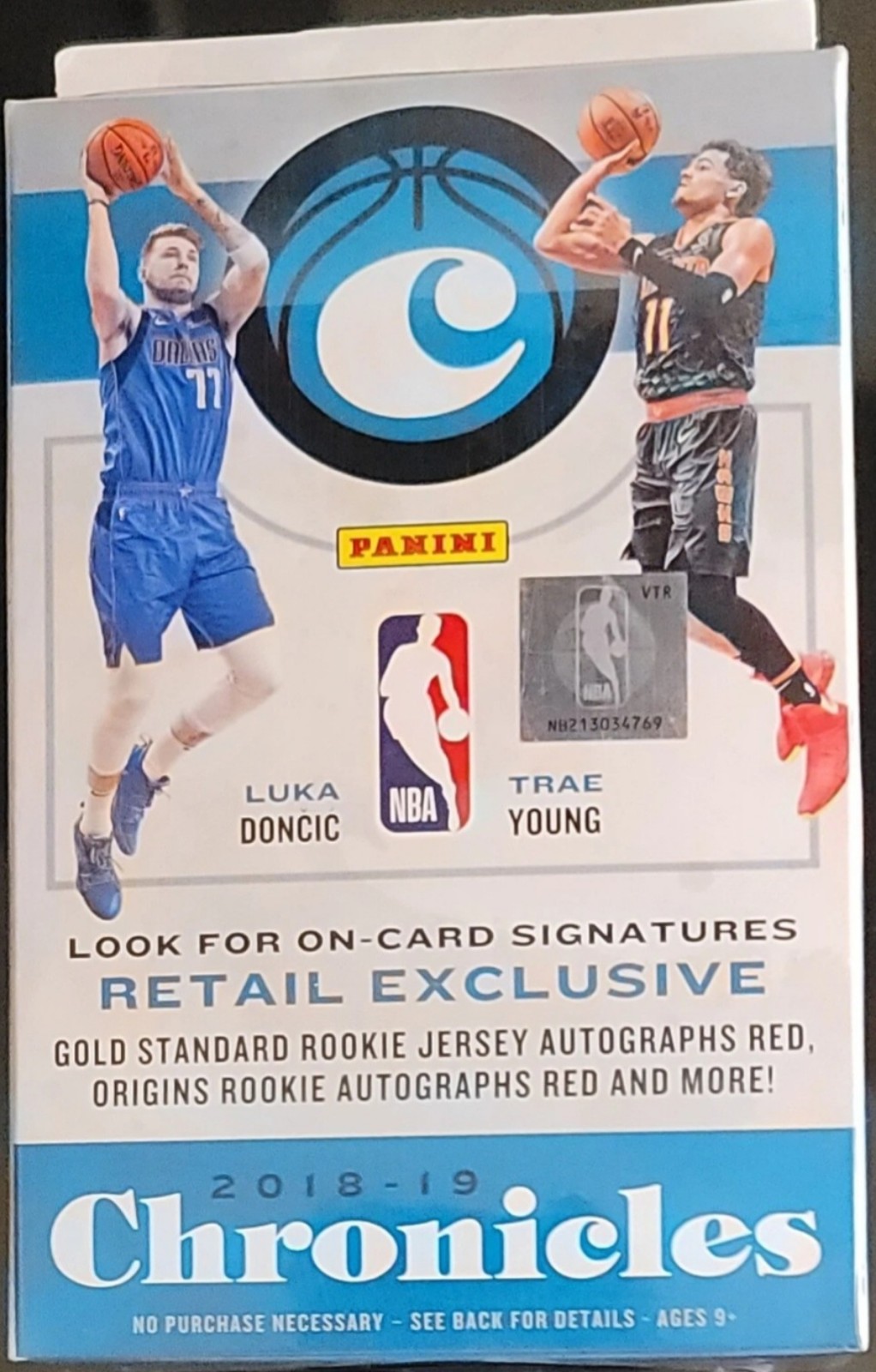 2018-19 Panini Chronicles Basketball Retail Exclusive 30ct Hanger Box Sealed
