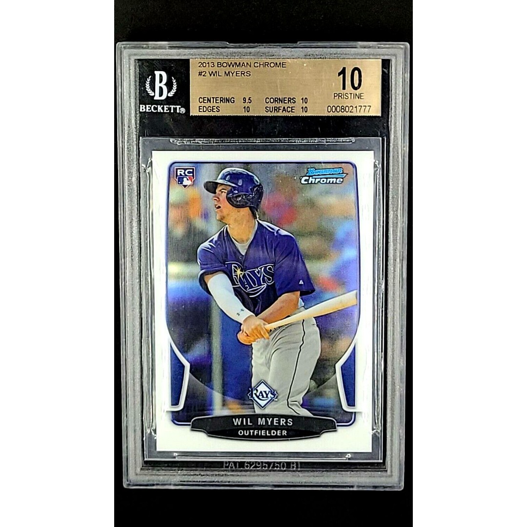 2013 Bowman Chrome #2 Wil Myers RC Rookie Tampa Bay Rays BGS 10 Pristine