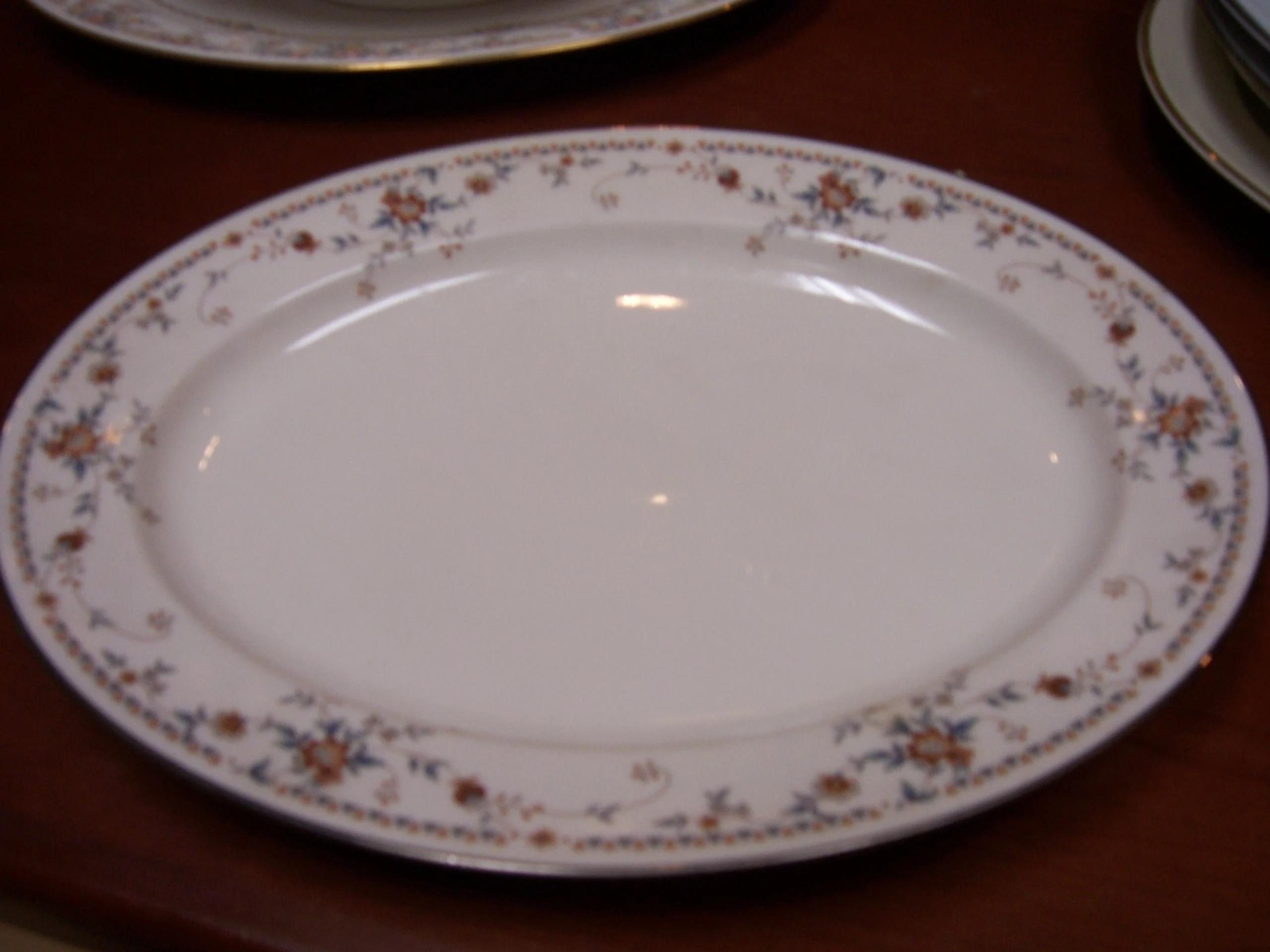 13" Oval Serving Platter - Adagio - by NORITAKE