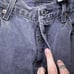 VTG Levis 501 Mens 38x32 (36x30) Black Straight Leg Button Fly Faded Wash Y2K B1