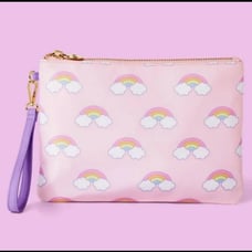 Stoney Clover Lane Rainbow print Wristlet pouch