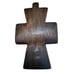 Rafgallery Romanian Art Factory 100% Walnut Wood Handpainted Floral Faith Cross