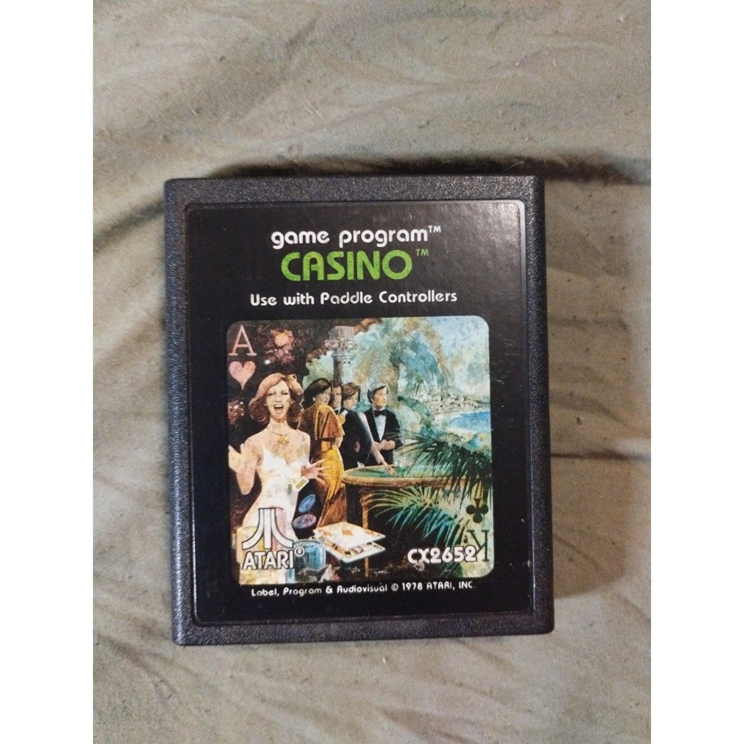 Casino for Atari 2600. Tested. Game Cartridge Only.