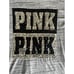 Pink Sequined Black And Gray Top Size Large