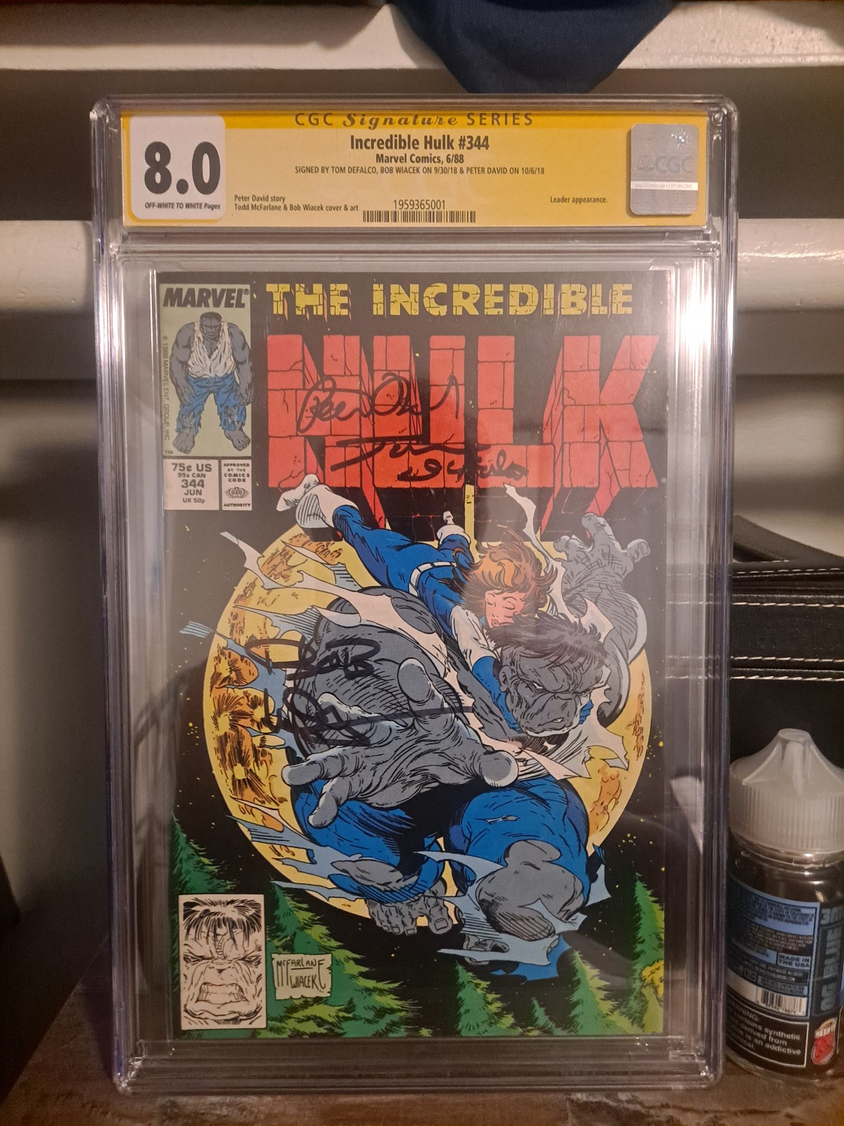CGC 8.0 Signature Series 3 Signatures Peter David, Bob Waicek and Tom Defalco