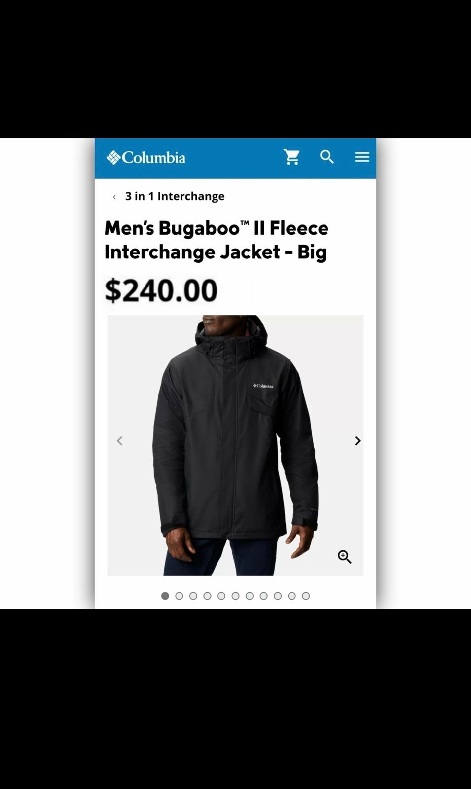 Men’s Columbia bugaboo 2 fleece interchange jacket