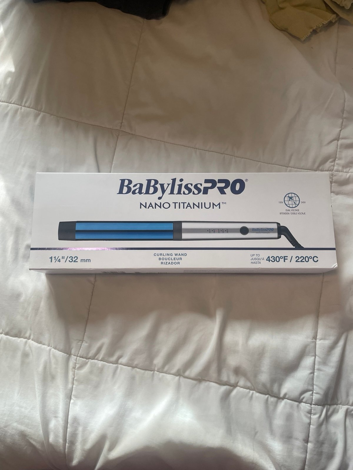 Babyliss Nano Titanium hair curling wand 1 1/4
