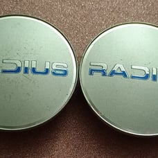 2-Radius wheel center caps NEW