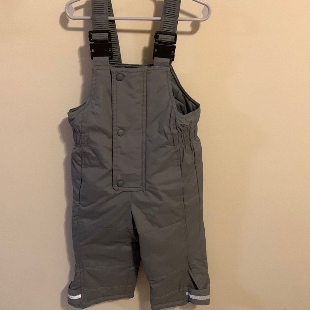 Hanna Anderson grey ski bibs size 90 (3t)