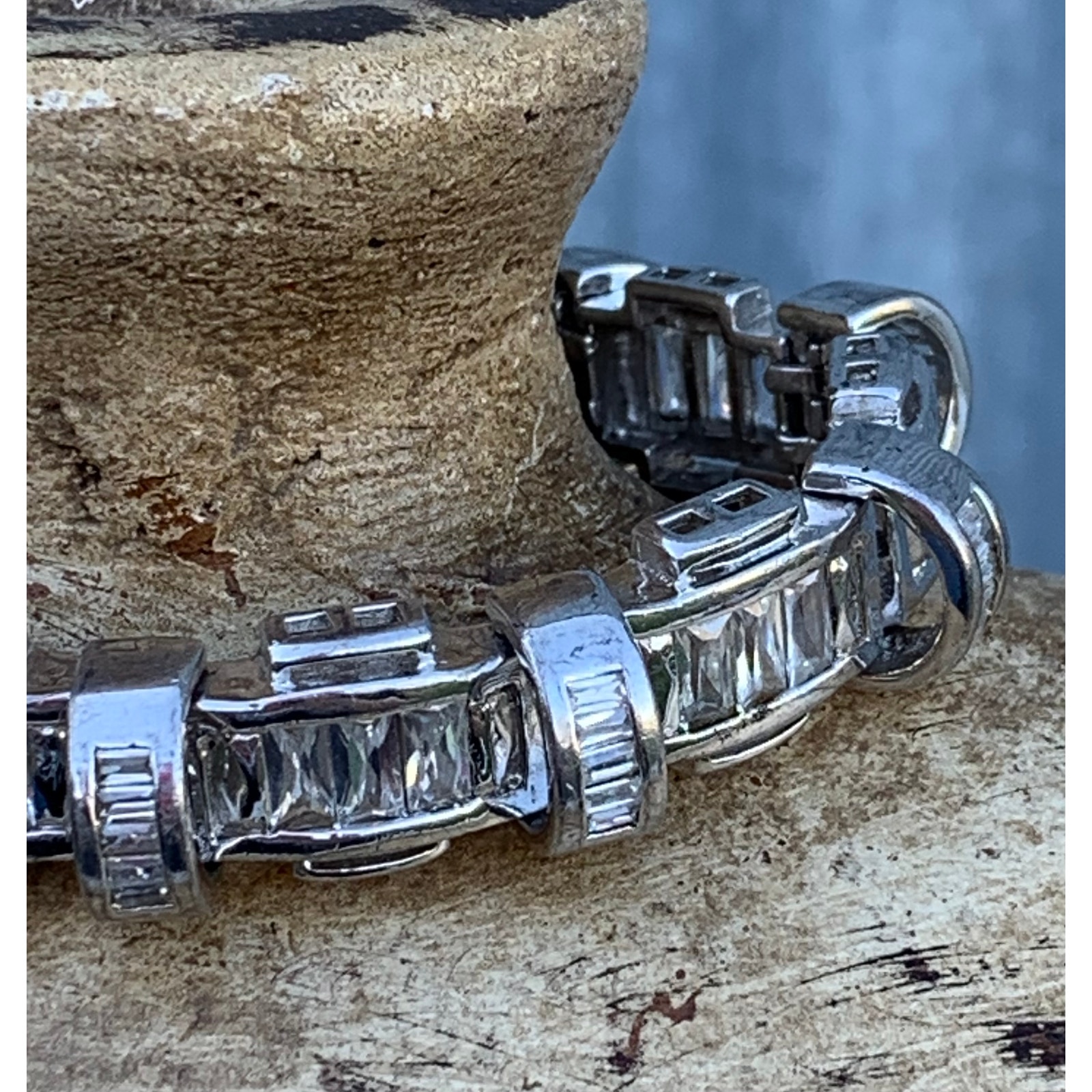 2025高い素材  Unisex CZ and Silver Sterling Bracelet RII by 小物