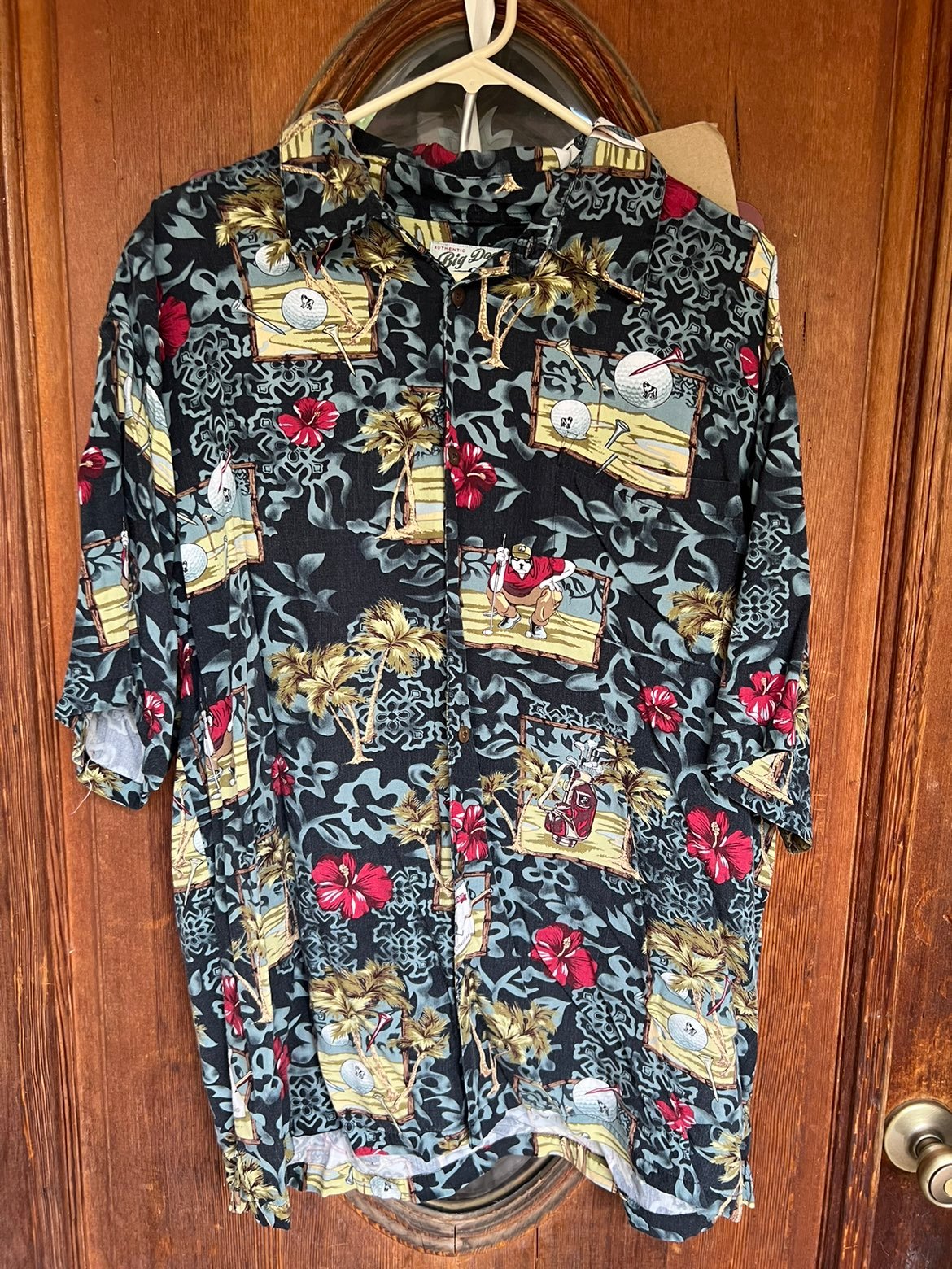 Vintage Big Dogs Golf Hawaiian Shirt
