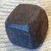 Dark cherry bakelite rough hewn cube for dice or prayer bead 102323cADZD