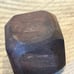 Dark cherry bakelite rough hewn cube for dice or prayer bead 102323cADZD