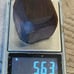 Dark cherry bakelite rough hewn cube for dice or prayer bead 102323cADZD