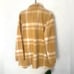 Cynthia Rowley Cozychic Cardigan Sweater M Beige Windowpane Drape Open Front