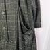 Vintage Spirittious Blue Plaid Full Button Knit Trench Coat L