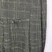 Vintage Spirittious Blue Plaid Full Button Knit Trench Coat L