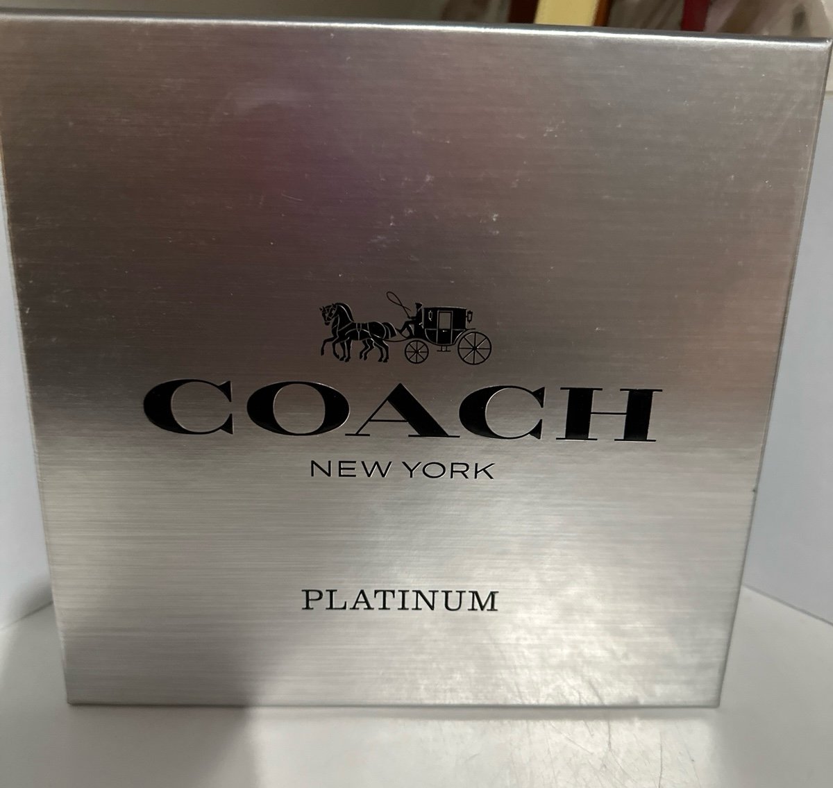 Coach NEW YORK PLATINUM gift set open box