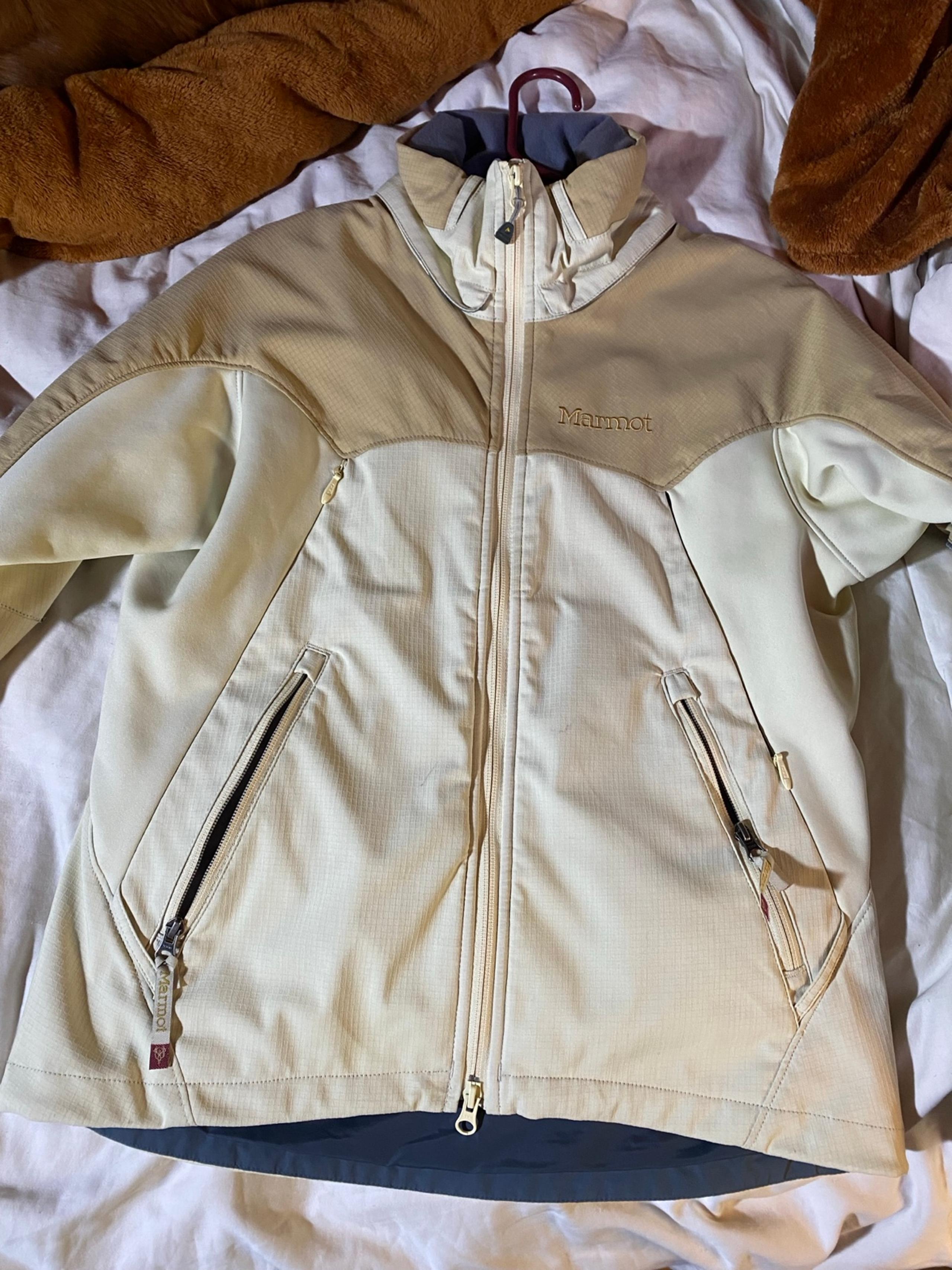 Marmot Fleece Lined Jacket Full Zip Windstopper Windbreaker Size s Women