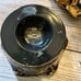 Stangyl Pottery Handpainted Black & Gold Floral Petal Design Bowl & Candlesticks